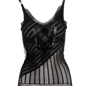 Just Cavalli fish net tank top